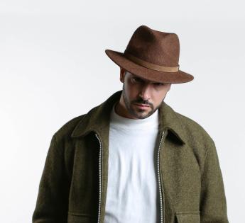 chapeau feutre marron Tendamo